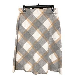 Liz Claiborne A-Line Plaid Skirt